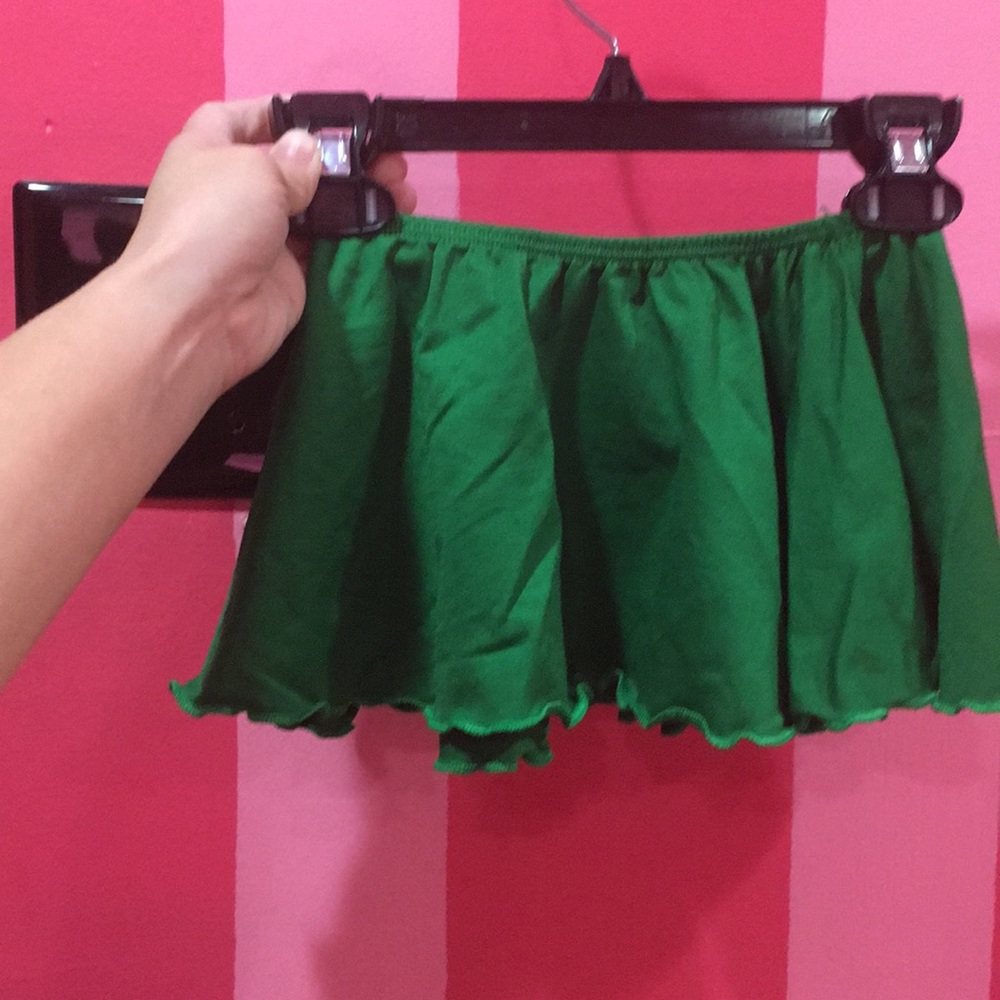 Leotard Boutique Green Skirt Child 6-8